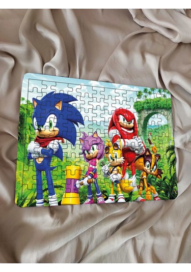 Çocuk Puzzle Ahşap Süper Sonic 108 Parça Mobilya