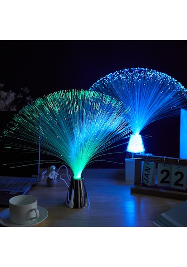 Monyee Usb Ve Pil İle Çalışan Elmas Tabanlı Renkli Işıklı Fiber Optik Lamba - Ev İçin Sıcak Atmosfer Oluşturucu Diğer