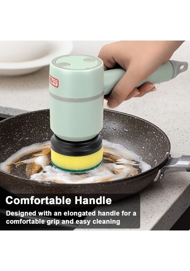 Kosona El Elektrikli Süpürge, Kablosuz Şarjlı, Çok Fonksiyonlu Ev Temizlik Aleti, 4 Fırça İle Mutfak, Banyo, Tuvalet Temizliği Pembe, 1200mah Pil