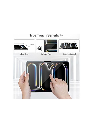 Apple İpad Pro 13 İnç 2025 M5 A3360-a3361 İle Uyumlu Temperli Kırılmaz Cam Ekran Koruyucu