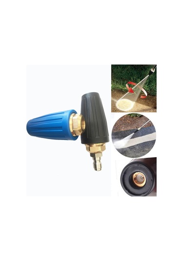 Baskı Yıkayıcı İpuçları Turbo Memesi 4000psi Maks Dönme Baskı Yıkayıcı Memesi 1/4'' Hızlı Bağlantı İle Reklam Kabuğunu Pasından Kaldırmak İçin