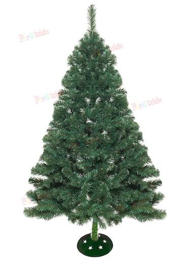 180cm Yılbaşı Ağacı Yeşil Çam Ağacı Demir Ayak