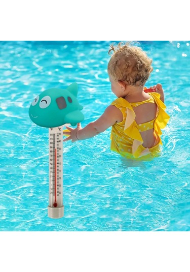 Suntek Yüzer Havuz Termometresi Jakuzi Akvaryumlar Uçak-şekli