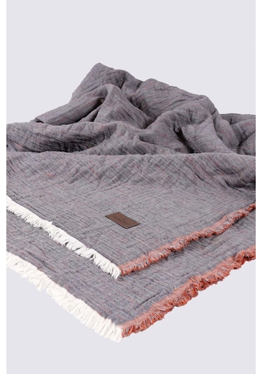 Ecocotton Muna Terra/antrasit Çift Kişilik %100 Organik Pamuk Inject Yatak Örtüsü Terra - Antrasit