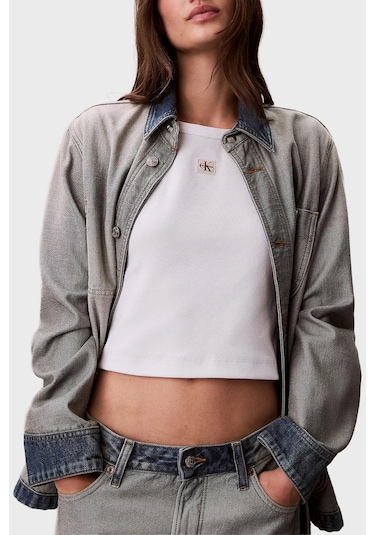 Calvin Klein Bayan T Shirt Lv047c200g Yaa Beyaz BEYAZ Calvin Klein Bayan T Shirt Lv047c200g Yaa Beyaz BEYAZ