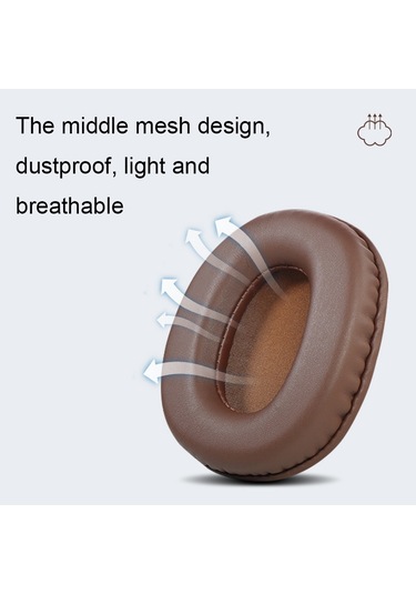 Sony Mdr-7506 / V6 / 900st İçin Kulaklık Sünger Kulaklıklar, Renk: Ağ Dikiş Siyah