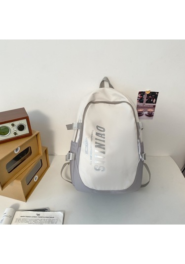 Japon Basit Ortaokul Öğrencileri Omuz Çantası-gri