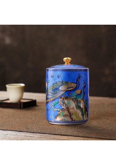 Suntek Çay Saklama Kabı Şeker Kahve Gevşek Çay Mavi Için