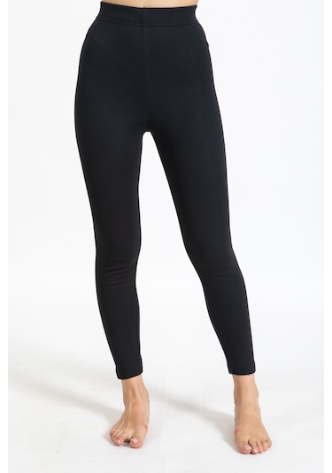 Tampap Kışlık Termal Kadın Tayt 2'li Siyah