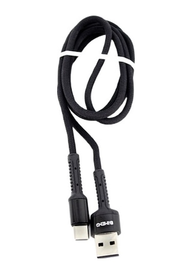 İmeng ML810 3 A Usb A To Type-C Pro Braided Örgülü Data Hızlı Şarj Kablo Siyah