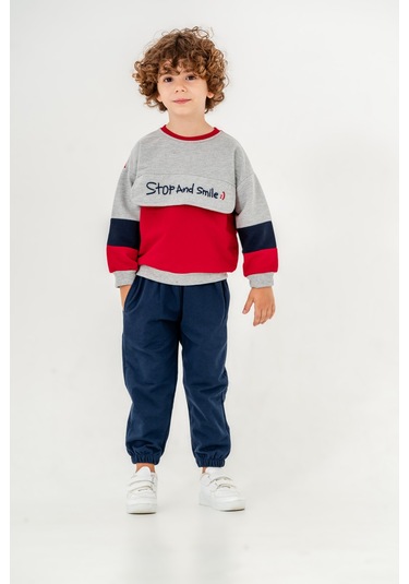 Harika Kids Erkek Çocuk Orta Kalınlıkta İki İplik Eşofman Takımı 001