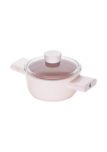 Emsan Swiss Crystal Derin Tencere- Pembe 16 CM