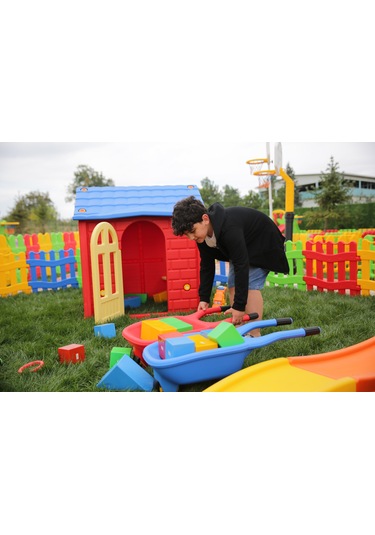 El Arabası Mavi + Kürek Ve Tırmık Hediye Set Mavi