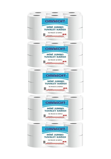 Omnisoft Mini Jumbo Tuvalet Kağıdı 5 x 12 Rulo