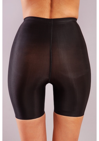 Nemeresoft Girdle Hight Waist Micro Short Corset, Siyah Toparlayıcı Normal Bel Korse