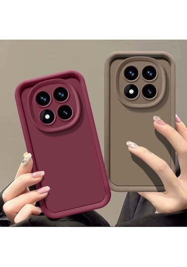 Xiaomi Redmi Note 14 Pro 5g / Poco X7 5g Kılıf Kamera Korumalı Kalın Kenarlı Viera Silikon Case Siyah