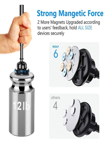 360 Dönme Özellikli Strong Mıknatıslı Araç İçi Telefon Tutacağı