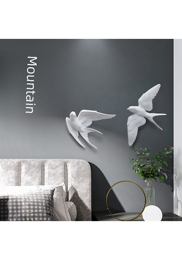 Teltree Halka Balkon Mutfak Dekoru Için Kreatif 3d Kuş Tasarımı Zeytin A Modeli Modern Duvar Askısı Diğer