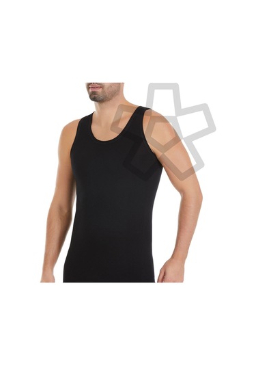 3'lü Beyaz Bambu Likralı Erkek Atlet 315 001