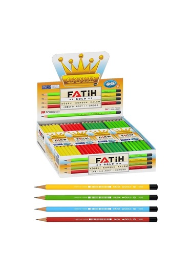 Fatih Kurşun Kalem Mercanlı Gold 11010 144 Lü