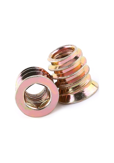 Vkemall Ahşap İşçilik İçin Çelik Konik Somun, Dış Dişli İç Sekizgen, Pas Koruyucu, 20 Adet M6 25mm Diğer