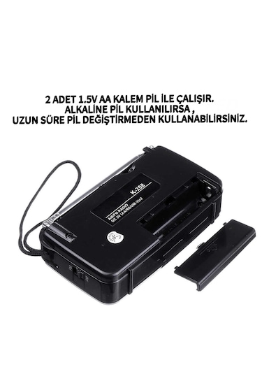 Ultratekno K-258 Pilli Cep Radyosu - Fm Radyo, Deprem Radyosu Taşınabilir Küçük Radyo