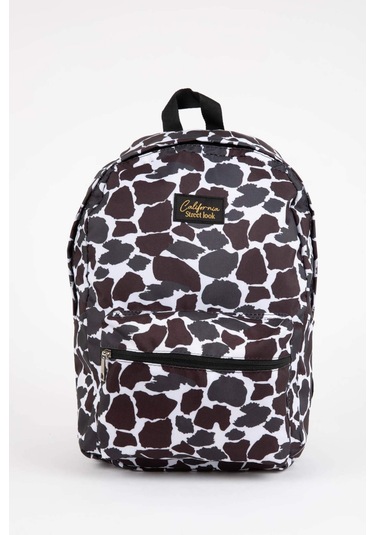 DeFacto Kadın Leopar Desenli Okul Sırt Çantası C5603AXNSKR1