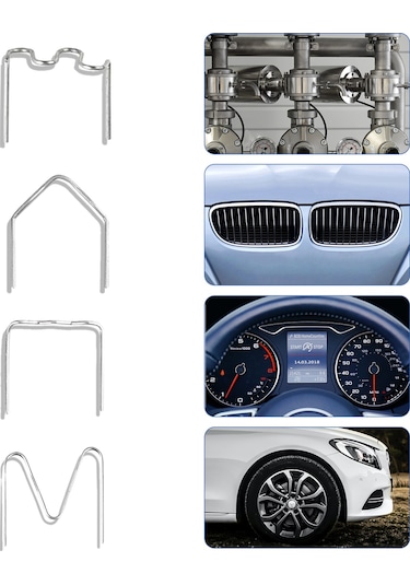 Padalink 0.8mm Küçük Dalga 100 Adet Paslanmaz Çelik Kaynak Çivi, Otomobil Tampon Tamiri İçin Dayanıklı Kaynak Aracı