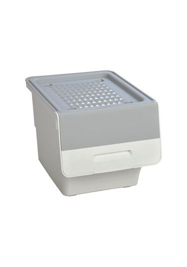 Technow Motek Mt07 Tekerlekli Eşya Ve Erzak Kutusu 3 Katlı  3x12 Beyaz - Gri