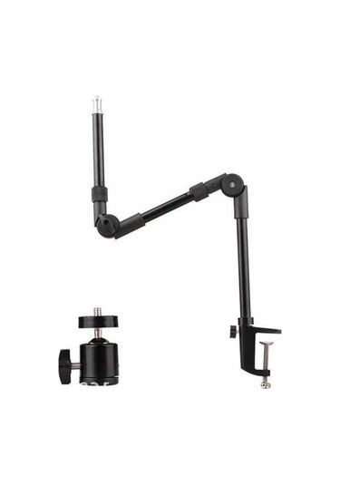 Pazly Altın Katlanabilir Metal Masa Standı 3kg Kapasite 1/4 Vida Adaptörlü Işık/kamera/telefon Uyumlu