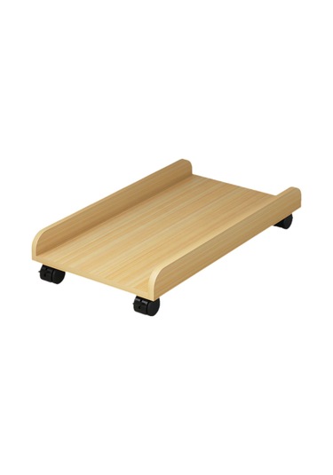 Homyl Masaüstü Cpu Ahşap Tekerlekli Stand Bilgisayar Kasası