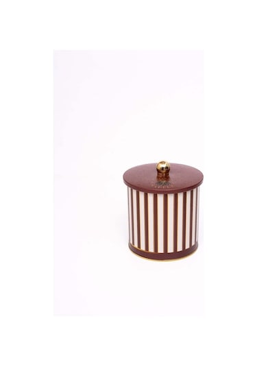 Festival Desenli Yuvarlak Metal Saklama Kabı 14 X 15 Cm, 2,1 Lt