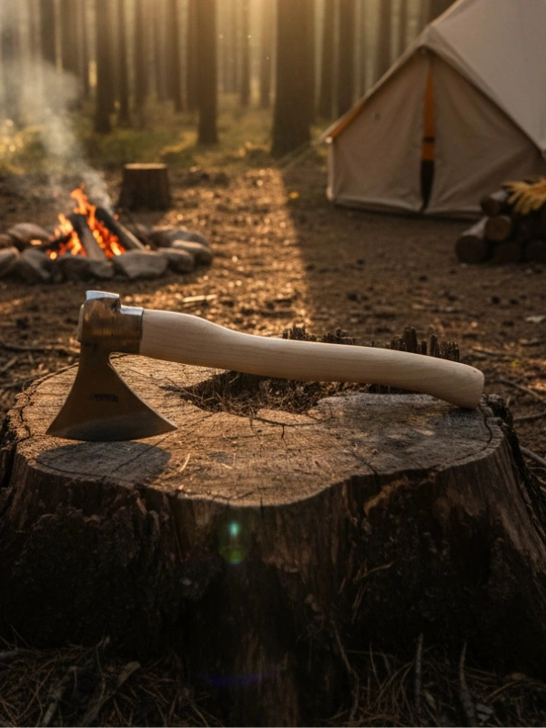 Survival El Baltası - Kısa Saplı Kamp Baltası - Yüksek Karbon Çelik Outdoor