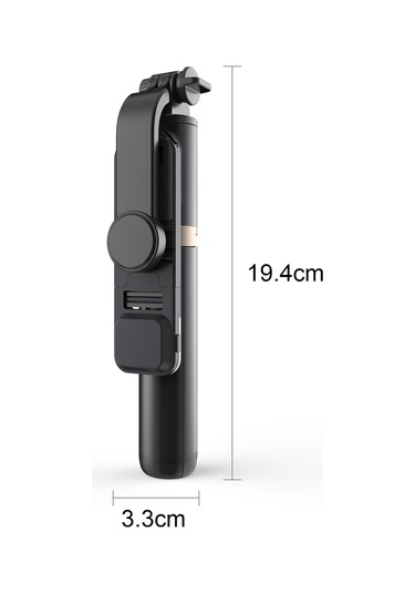 Kangvka Alüminyum Tripod Selfie Stick, Kablosuz Bluetooth, Işıklı 3000k-6500k , 5 Bölmeli Genişletilebilir, Dahili Kumanda, Taşınabilir Telefon Tutucu