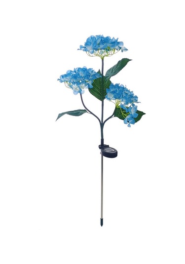 Mufunye Beyaz 3 Başlı Gül Desenli Güneş Enerjili Led Feneri - Dış Mekan İçin Su Geçirmez Bahçe Balkon Dekorasyon Aydınlatması