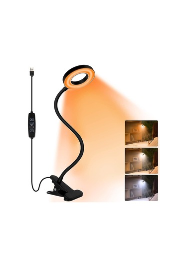 1 Adet Klipsli Okuma Lambası, 48 Led Mavi Işık Bloke Amber Diğer