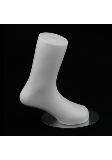 Homyl Çeşitli Ayak Manken Kukla Kalıp Sandal Ayakkabı 115mm Beyaz