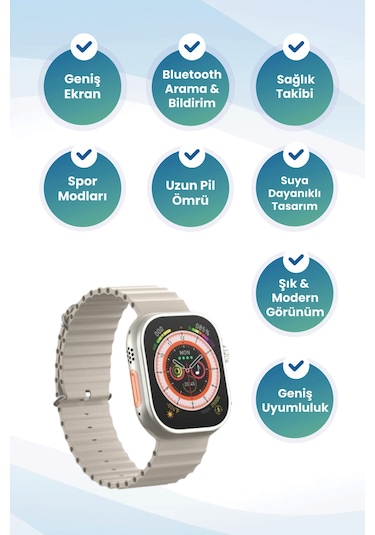 M9 Ultra 2.01" Amoled Ekran Akıllı Saat (İthalatçı Garantili)