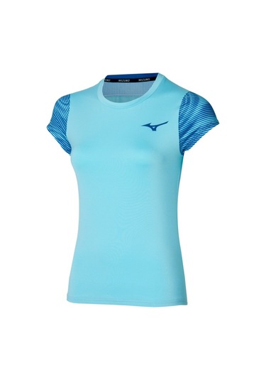 Charge Printed Tee Kadın Tişört Mavi