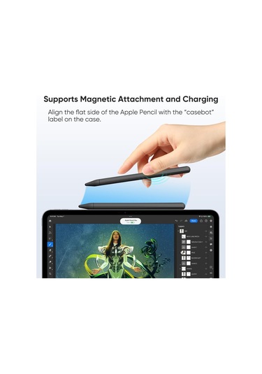Pencil Pro & Pencil 2. Nesil İçin Uyumlu Koruyucu Esnek Silikon Kılıf Kalem Değildir