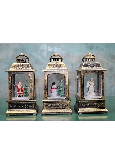 Yılbaşı Temalı Işıklı Müzikli Kar Küresi Alk3223