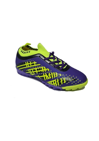 Twingo Super Mercury Bilekli Çoraplı Halısaha Futbol Ayakkabısı T-510-hs Mor Sarı Mor - Sarı