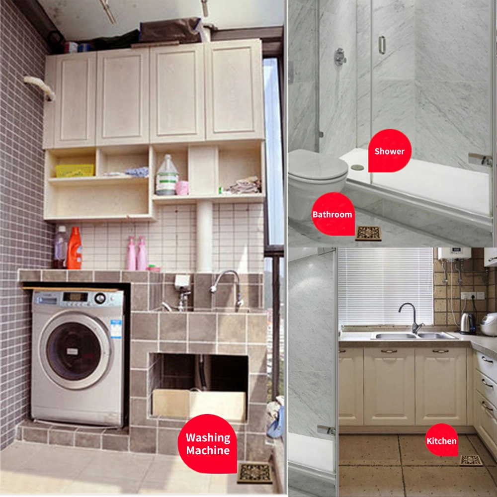 Yunboo 304 Paslanmaz Çelik Banyo/çamaşır Makinesi Kullanıma Uygun Koku Engelleme Derin Su Sigortalı Su Tüpü - Gümüş Diğer