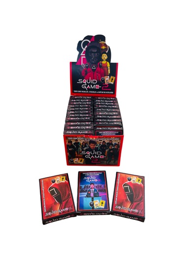 Squid Game 2 Karakter Kartları Stickerlı 24 Kutu 144 Kart