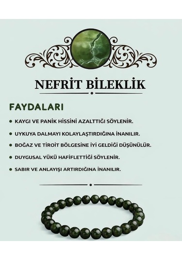 Nefrit Doğaltaş Bileklik Diğer