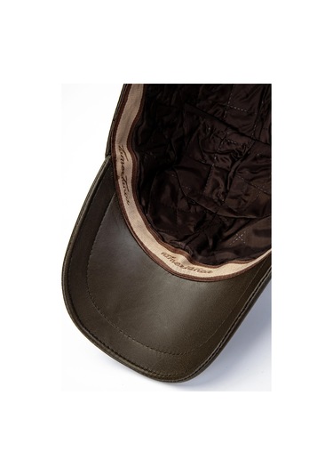 Tamer Tanca Erkek Hakiki Deri Haki Şapka 524 Emr Beyzbol Sapka Hakı Haki