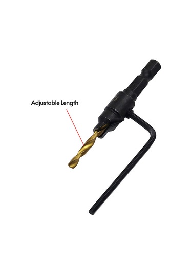 Kangvka Hss Titanyum Kaplama Matkap Seti 5 Parça, Ahşap Delme Ve Köşe Yuvarlama İşleviyle Entegre Delici Takımı