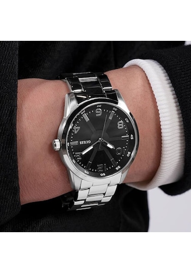 Guess Gugw0804g2 Quartz Çelik Gri Siyah Kadran 42 Mm Erkek Kol Saati