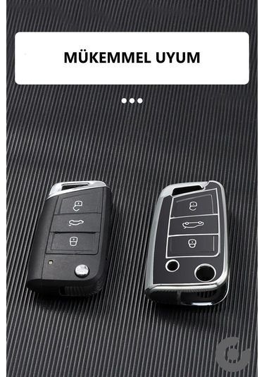 Volkswagen Polo Golf T-roc T-cross Passat Tpu Uyumlu Anahtar Kılıfı Byz