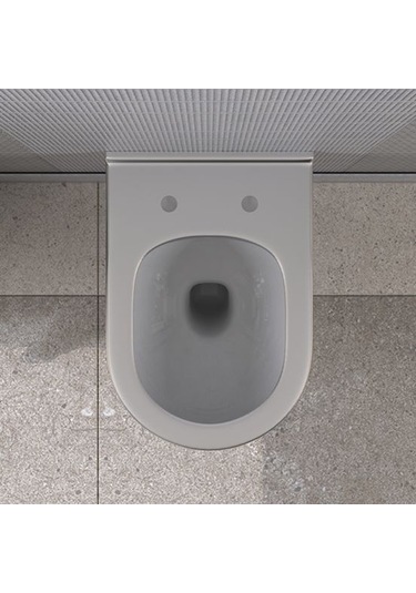 Lucco Garcia 53 CM Asma Klozet İçi Beyaz Dışı Platin